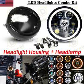 Td5y010zj7c06 Ridroid 5.75 Inch Led Headlight With Housing Bucket For Honda Shadow Vt 600 750 1100 Vtx 1300