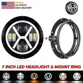 Td7y00013zj0001 Ridroid 7 Inch Led Headlight And Mount Ring Mounting Bracket For Harley Street Glide Road King