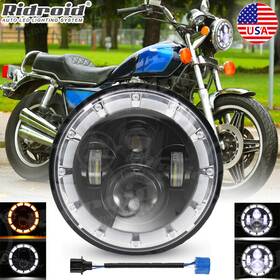 Td7y00015 Ridroid 7 Inch Motorcycle Led Headlight For 1980 1981 1982 Honda Cb750c Cb900c Custom