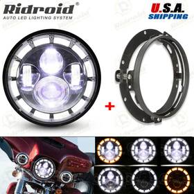 Td7y0015zj7c0001 Ridroid 7 Inch Led Headlight Mount Ring Bracket For Harley Touring Street Glide Flhx