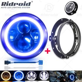 Td7y0019ddzj001 Ridroid For Harley Davidson Street Glide 7 Inch Led Headlight Projector Mount Ring Bracket