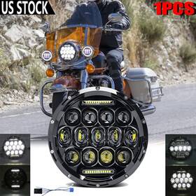 Td7y003 Ridroid For Harley Davidson Touring Road King 7 Inch Led Headlight H4 Turn Signal&drl