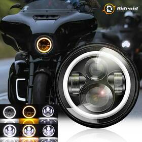 Top-td7y0001dd Ridroid 120w 7 Inch Led Headlight Drl Hi/lo Sealed For Harley Electra Glide Ultra Class