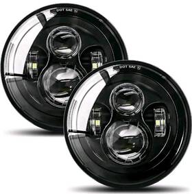Topmptz0002 Ridroid 7 Inch Led Headlights For Harley Davidson Touring Road King 1991 2013