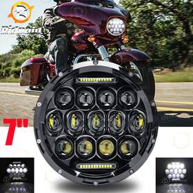 Vp-led-7y03-1 Ridroid 7 Inch Motorcycle Led Headlight Hi-low Beam Drl For Harley Street Glide H6024 Us