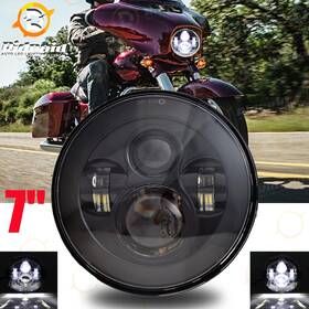 Vp-led-7y08-1 Ridroid Dot 7 Inch Led Headlight Project For Harley Street Glide Softail Flh Motorcycle