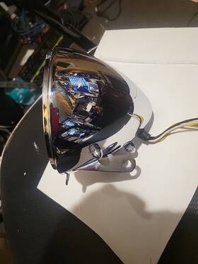 Rcp11016 Rivercity 5-3/4 Inch Chrome Headlight Basket Only For Harley Chopper Bobber Custom Motorcycles