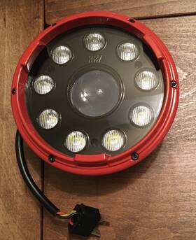 Mtil-575-blkv2 Rogue Rider Industries Rri Moto Illumination 5.75 Led Headlight