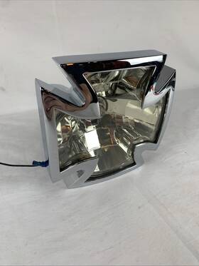 798592 Rwd For Harley Davidson Iron Cross Headlight Chrome Assembly