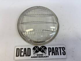 5632 S&m Harley Vintage Lamp Co. La Clear Glass Head Light Headlamp Lens