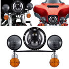 Sft05886 Led Headlight Passing Turn Signals Lights Bar For Yamaha Road