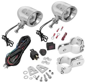 55-365l Show Chrome Highway Bar Led Mini Driving Light Kit 7w