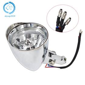Skyup2018 Tl7332q For Bobber Chopper 4.5 Inch Motorcycle Chrome Visor Headlight Lamp
