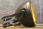 Smc-606 Speedmotoco Headlight Motorcycle Yellow Lens Metal Dot To Fork