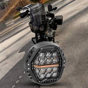 Spl 754137411825 Honeycomb Projector 7 Inch Led Headlight For Harley Street Glide Flhx 2006-2013