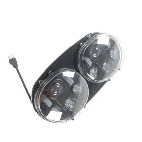 Hlh-hl1584-208 Sportfairings #wlm14 Front Headlight For Harley Road Glide Fltr 1998-2013 / Cvo 2009-2013
