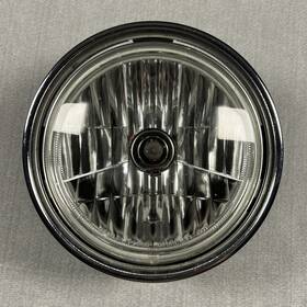 P2088 Stanley Motorcycle Headlight Unit Diamond Cut Clear Lens Yamaha Xv1700