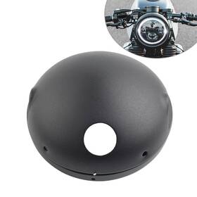 Successsss 550756197467 7 Inch Motorcycle Round Headlight Headlamp Light Housing Cover Bucket Matte Black