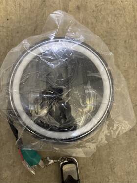 20210729001 Sunpie 5-3/4 5.75 Inch Rgbw Led Headlight Motorcycle Compatible With Sportste