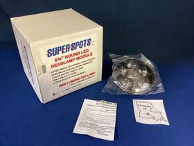 W44169 Super Spots New 5 3/4 Inch Black 4800 Lumens Round Headlamp Module
