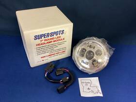 W44178 Super Spots New 7 Inch Chrome 5000 Lumens Round Headlamp Module