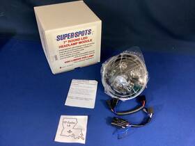 W44179 Super Spots New 7 Inch Black 5000 Lumens Round Headlamp Module