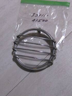35111-41500 Suzuki Pe175 Headlight Guard With Mounting Screw Nos