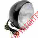 T6668150915 Partianimal Headlight Assembly Gloss Black 7in Harley Chopper Bobber Motorcycle Motorbike