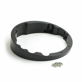 Hd-rhb-001-bla-ta0805 Tarazon Raked Headlight Bezel Adapter For Harley Touring Models Road King Flhr 1994-up
