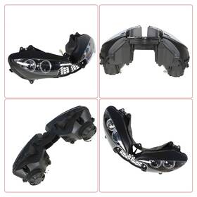 3494826 Tectech Black Front Headlight Headlamp Fit For Yamaha 2003-2005 Yzf R6 And 2006-2009 R6s