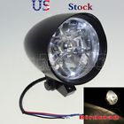 Tl-670-bk Alu Amber Tribar Headlight Head Lamp For Harley 699966148613
