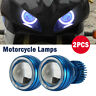 Tpk17423 Unbranded Motorcycle Ccfl Led Projector Headlights Beam Angel Devil Light