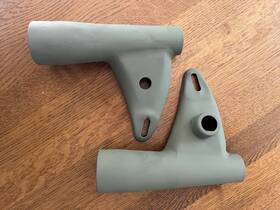 97-2162 Triumph 97-2161 Unit 650 / 500cc Twins Headlight Brackets Ears 68-70 #
