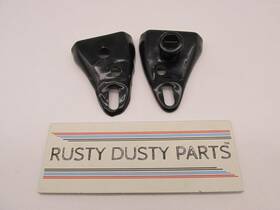97-4203 Triumph Pair Of T-140 T-150 T140 T150 Black Headlight Ears Brackets