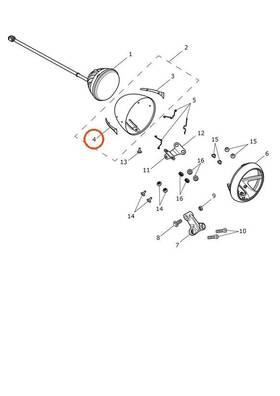 T2707773 Triumph - Right Hand Headlamp Finisher