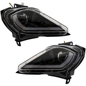B0801-02403cl Tusk Led Headlights For Yamaha Raptor / Wolverine Yfz