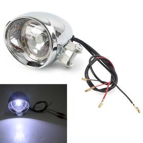 Twoagain 550721298021 Chrome Retro Motor Led Headlight Spot Lamp For Honda Vtx 1800 Us
