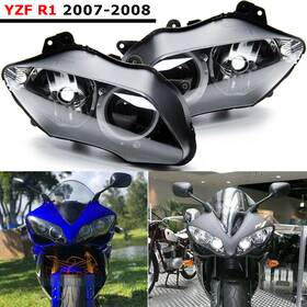 Mallymoo11oo6-a Twom Fit For Yamaha Yzf R1 Yzfr1 2007-2008 2007 08 Front Headlight Head Lamp Assembly