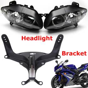 Mallymooo11oo5 Twom Bracket Clear Headlight Headlamp And Upper Stay For Yamaha Yzf R1 Yzf-r1 2004-2006