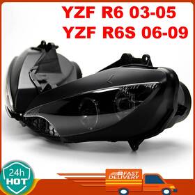 Mallymooo11oooo8-a Twom Abs Headlight Headlamp Assembly For Yamaha Yzf R6 R600 2003-05 And R6s 2006-09