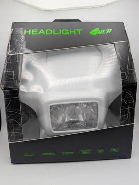 Ufo Plastics Ho03615#041 Headlight White For Honda 96-23 Xr250r 96-26 Xr400r Made In Italy