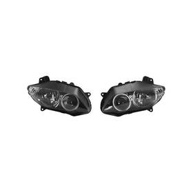 Unbranded 662136521394 For Motorcycle Lamp Assembly Black Finish Clear Lens Yamaha R1 2004 2006