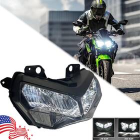 Bm-310 Vacaauto Led Headlight Head Light Assembly Hi/lo Beam For Kawasaki Z400 Z900 Z650 2020