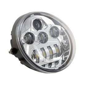 4125 Value Line Chrome Hi/lo Led Projection Headlight Harley V-rod Vrod Vrsc Vrsca Vrscdx