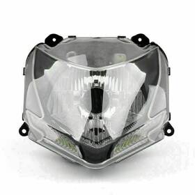 M513-a067-clear Vipjq Headlight Assembly Headlamp Fits Ducati 848 Streetfighter 2009-2013 Black