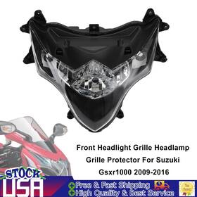 M513-b098-cle Vipjq Front Headlight Grille Headlamp Case Clear For Suzuki Gsxr1000 09-16 K9