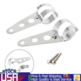 M523-a098-chrome Vipjq 43mm/50mm Fork Headlight Mount Bracket Motorcycle Headlamp Holder Adapter E