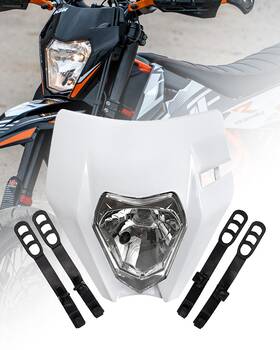Xingwu 731041993067 Dirt Bike Headlight Kit Universal Motorcycle Front Lamp Pit White
