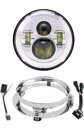 Rg-083-s Xpctd 7 Inch Led Headlight Kit For Street Glide Road King Electra Ultra Class