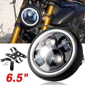 18i72820efus Xukey Motorcycle 6.5 Inch Led Hi/lo Headlight Running Lamp Bracket For Harley Bmw Kawasaki